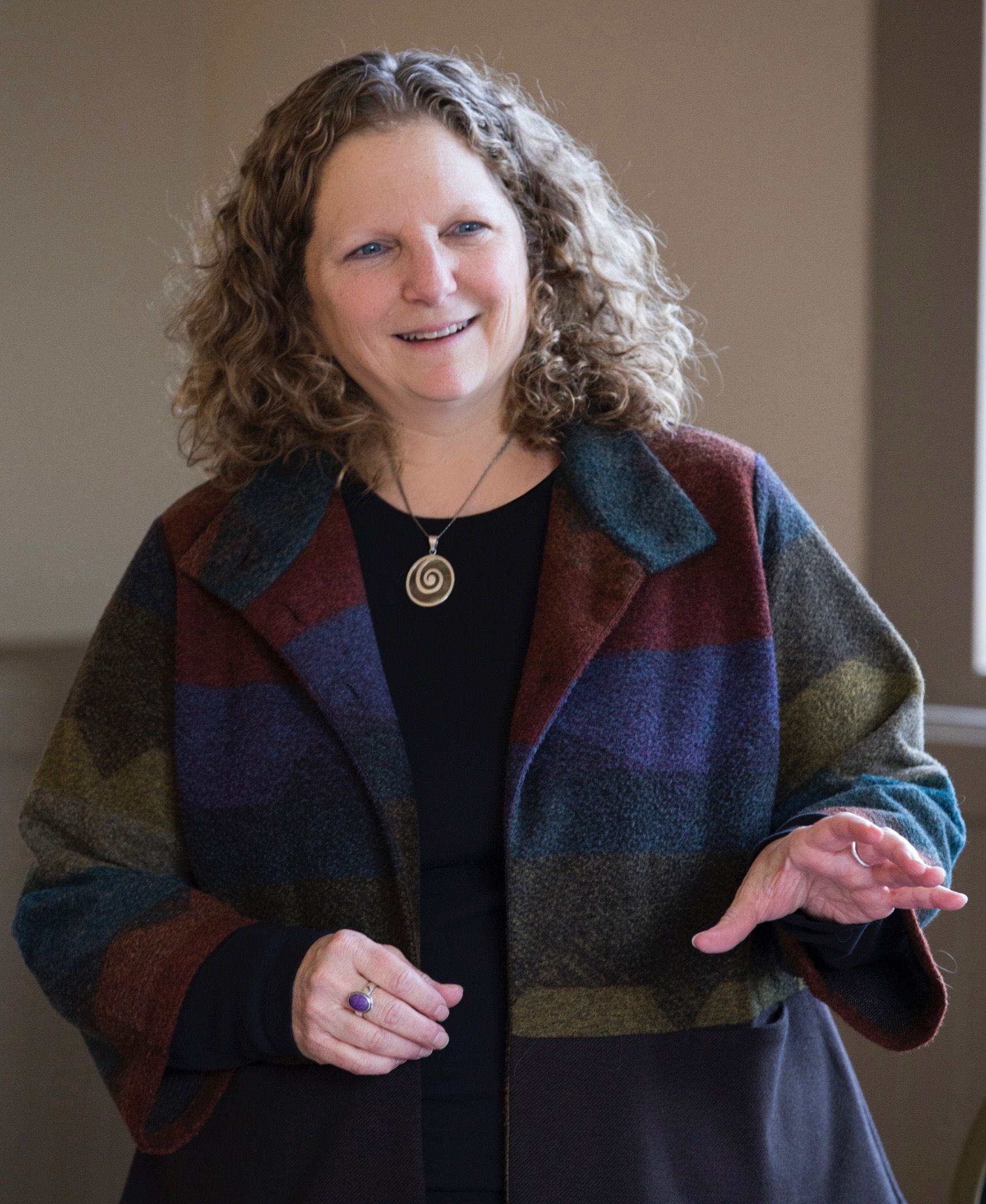 Jennifer teaching a workshop